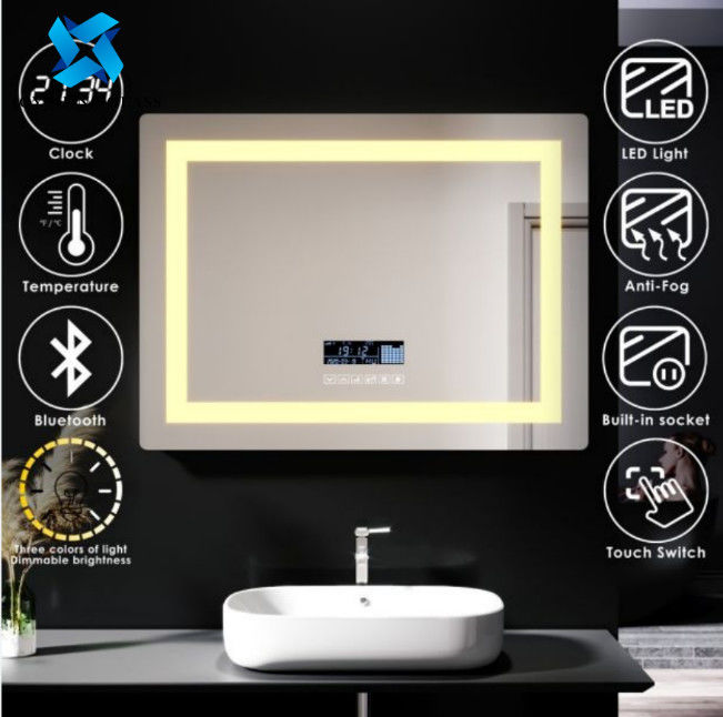 Нагретое загоренное зеркало Bathroom СИД с Bluetooth 600*800 700*900 750*1000