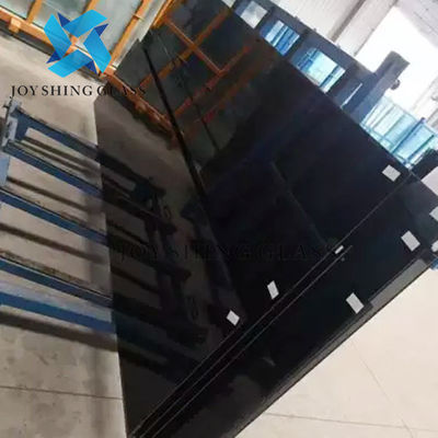 изоляция 8mm черная прокатанная стеклянная PVB ядровая закалила прокатанное стекло